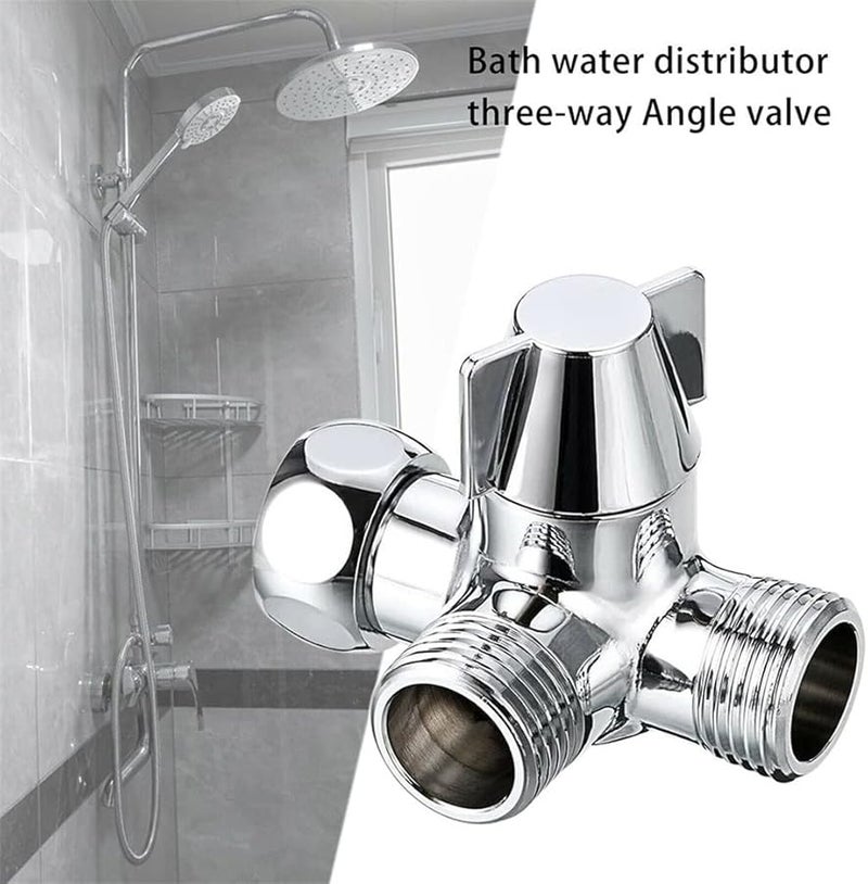1 2 Inch 3 Way Outlet Sink Faucet Diverter Valve Water Separator Tap Splitter - Image 5