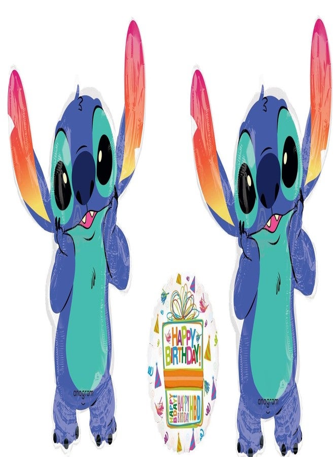 Anagram 33"" Stitch Super Shape Foil Balloon 2ct, BQ_4184 - Image 2