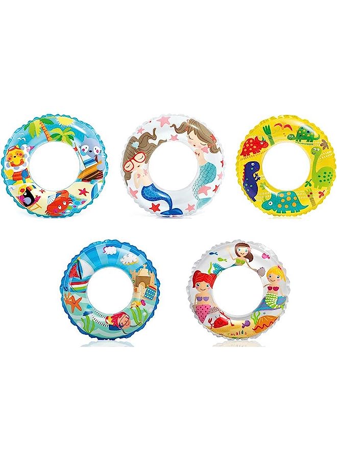 INTEX 59242EP Transparent Inflatable Swim Ring - Image 1