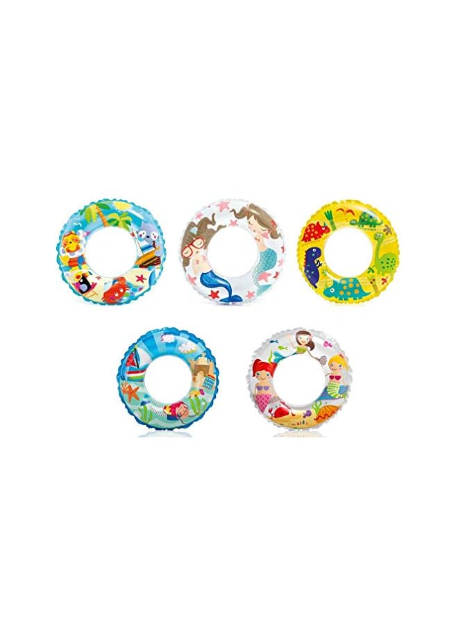 INTEX 59242EP Transparent Inflatable Swim Ring - Image 2