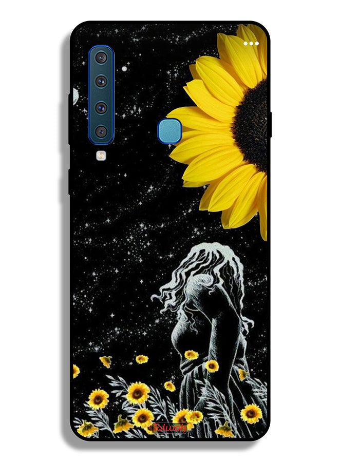 Tolwak Samsung Galaxy A9 (2018) Protective Case Cover Girl Look At Moon Art - Image 1