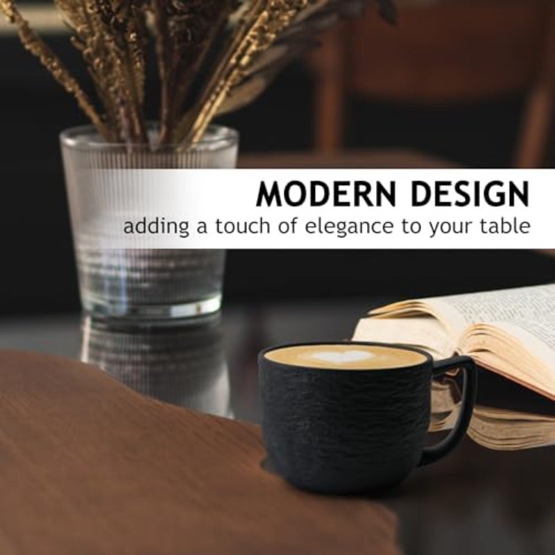 15 oz Coffee Mugs Mug Set of 4 - Ceramic Mug for Coffee Latte Cappuccino and Tea - Oasis Collection - Image 3