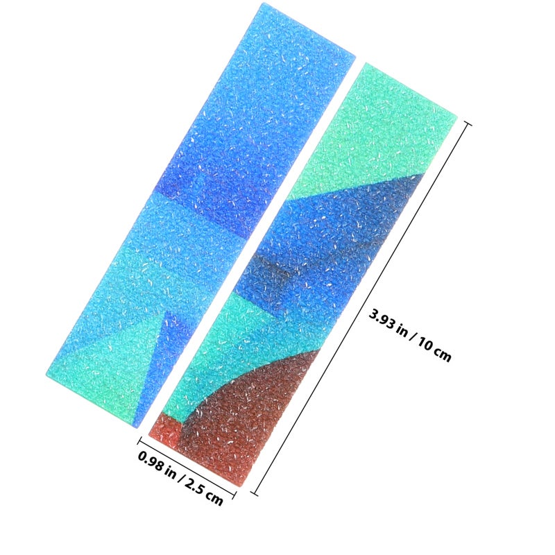 6pcs Textured Strips Sensory Stickers Rough Tactile Stickers Stress Relief Adhesive Strips - Image 2