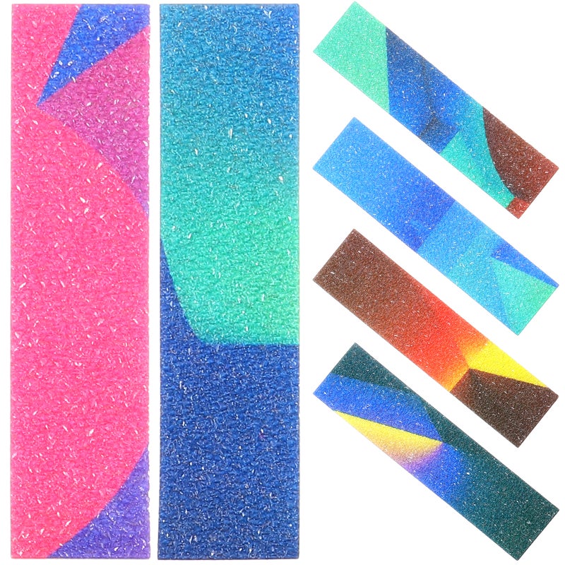 6pcs Textured Strips Sensory Stickers Rough Tactile Stickers Stress Relief Adhesive Strips - Image 1