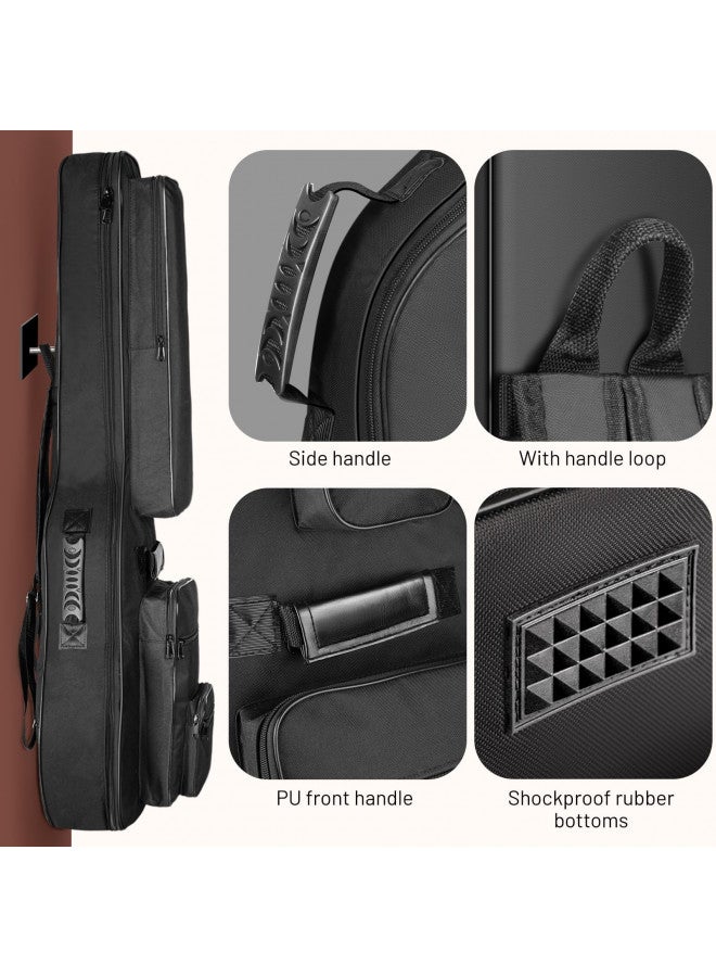 CAHAYA 40 41 42 Inch Multi-pockets Acoustic Guitar Bag 6 Pockets 0.4Inch 10mm Thick Padding Water Resistent Guitar Case Gig Bag CY0181 - Image 2