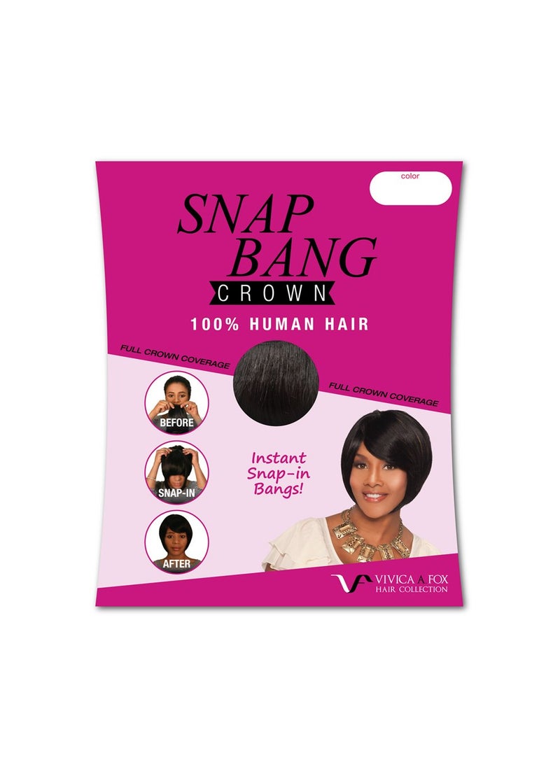 VIVICA A. FOX Vivica A Fox Snap Bang Crown Human Hair Extensions Color 27 09 Ounce 
