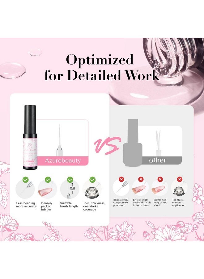AZUREBEAUTY 3 Pcs Gel Nail Glue Sets Clear Nail Glue For Press Ons With Brush Saver Base Gel X Nail Glue Rhinestone Glue On Nails Fake Nails With Glue Long Lasting Home Diy Women  - Image 4
