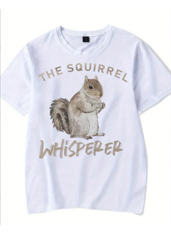 Men's  Print Short Sleeve T-Shirt - Comfortable Crew Neck Tee for Outdoor Sports and Leisure Fashion Essential - Image 1
