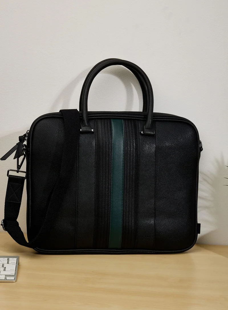Ted Baker Nevver Striped Pu Document Laptop Bag