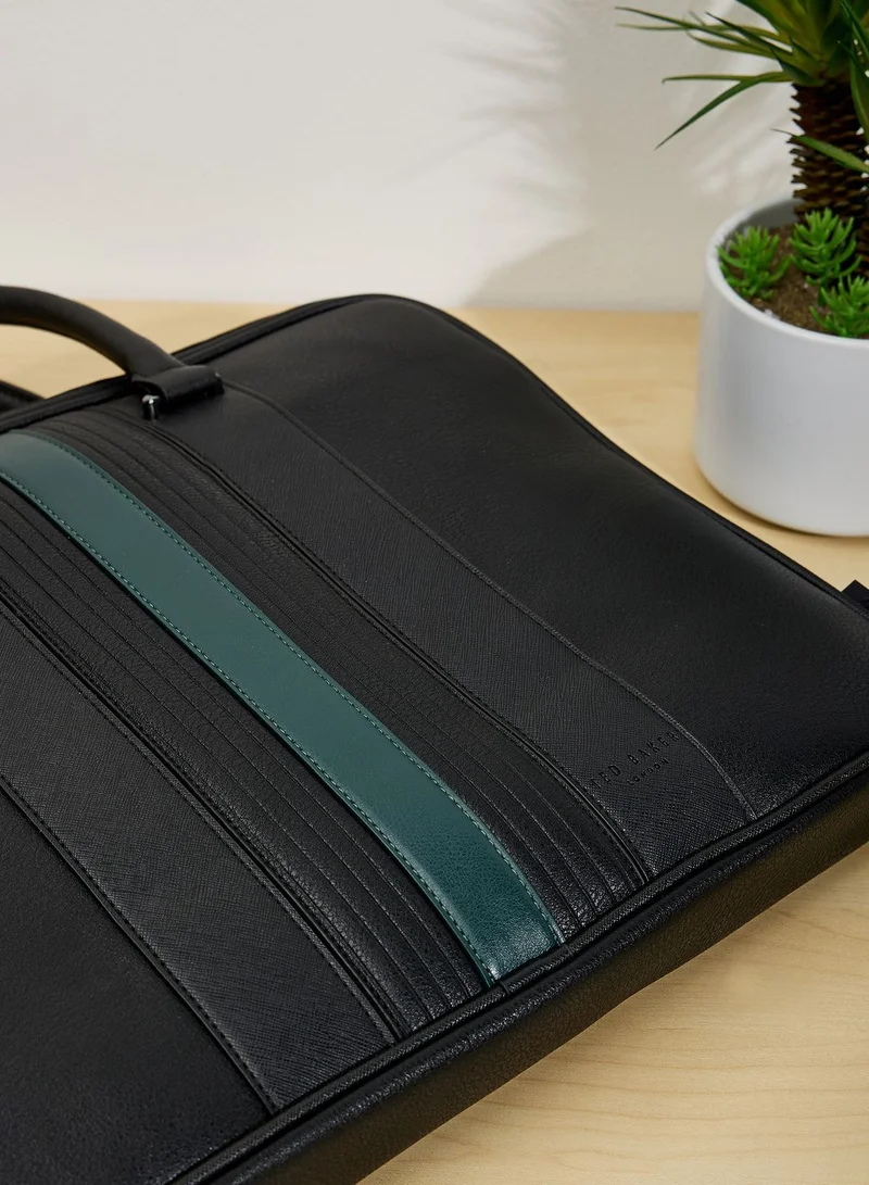 Ted Baker Nevver Striped Pu Document Laptop Bag