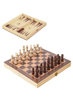 TOOKY TOY 2-in-1 Backgammon and Chess Board Game 