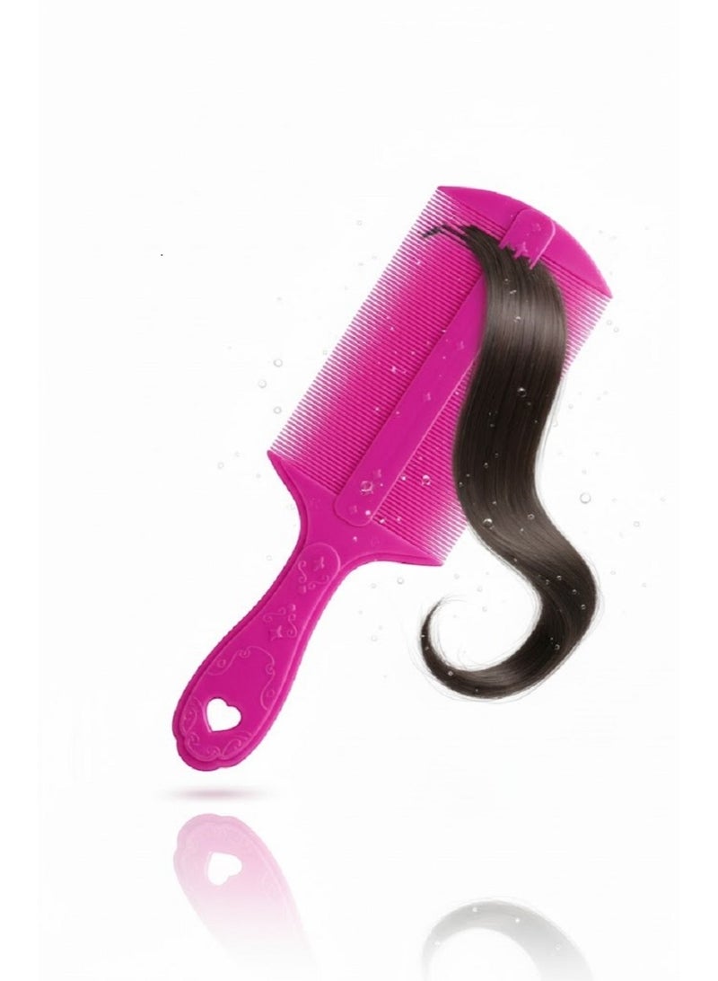 مشط القمل البلاستيكي مزدوج الجوانب لإزالة القمل والصئبان بفعالية متعدد الالوان يمنحك تمشيطًا آمنًا وسهل الاستخدام للأطفال والبالغين دون الحاجة لأي مواد كيميائية - Image 3