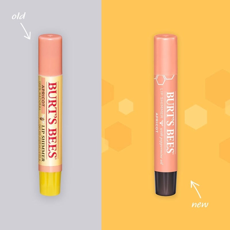 Burt's Bees Lip Balm, Moisturizing Lip Shimmer for Women, for All Day Hydration, with Vitamin E & Coconut Oil, 100% Natural, Apricot, 0.09 Ounce - Image 3