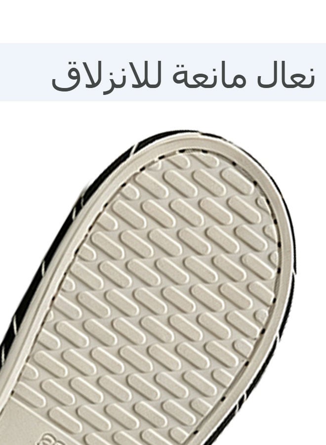 Comfortable Cotton Linen Open-toe Slippers, Unisex Silent Non-Slip Slippers - Image 5