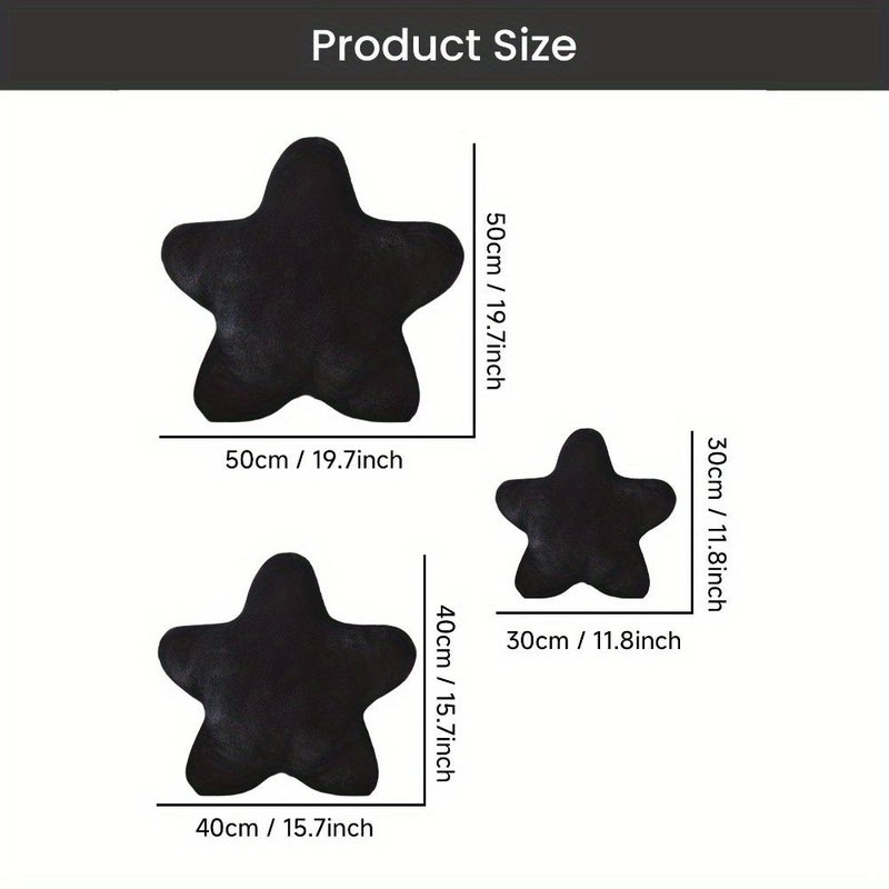Blue Star Shaped Plush Throw Pillow 50cm Sofa Cushion for Halloween Christmas - Image 3