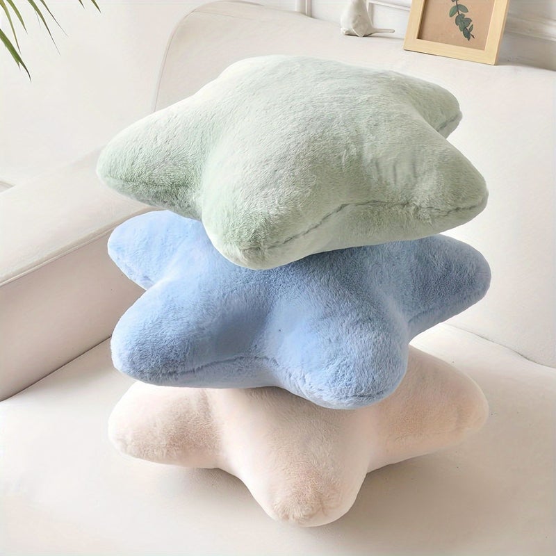 Blue Star Shaped Plush Throw Pillow 50cm Sofa Cushion for Halloween Christmas - Image 4