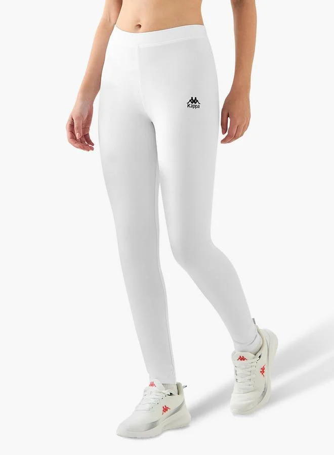 Kappa  Kappa Pack of 3 Elasticated Full Length Leggings with Logo Print for Women | Best Price UAE