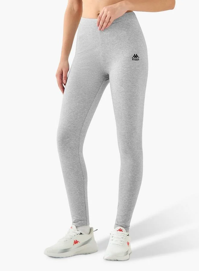 Kappa  Kappa Pack of 3 Elasticated Full Length Leggings with Logo Print for Women | Best Price UAE