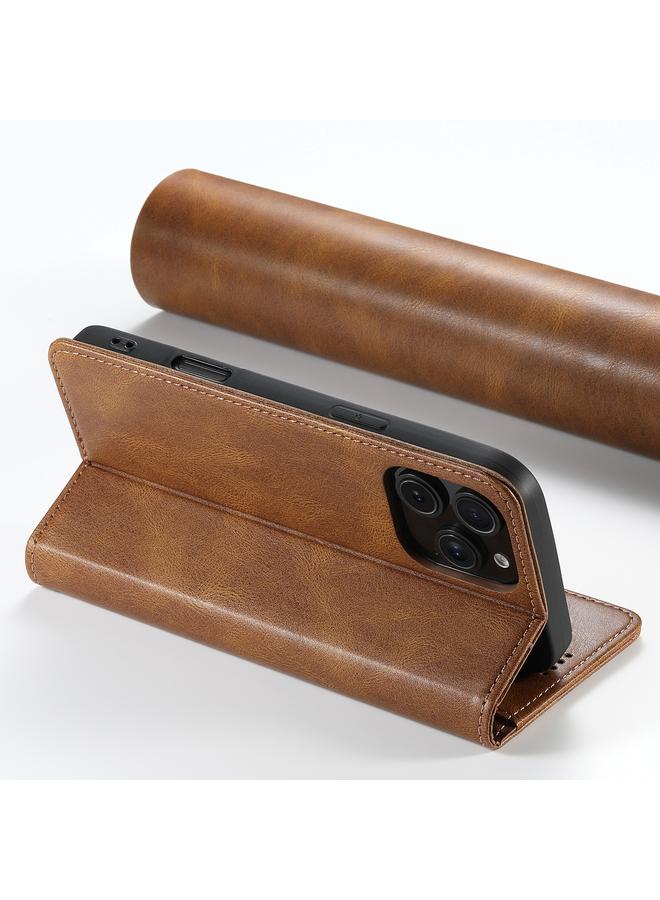 Suteni Case For iPhone 16 Pro J02 Oil Wax Wallet Leather Phone Case - Image 5