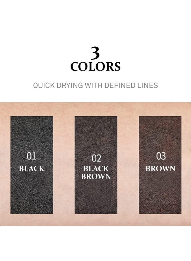 COSNORI Superproof Brush Eyeliner 01 Black - 24h Pen Eyeliner - Super Slim Lasting Liquid Eye Liner - Smudge, Budge Resistant Wear - Allergen Free 0.02 fl.oz. - Image 4