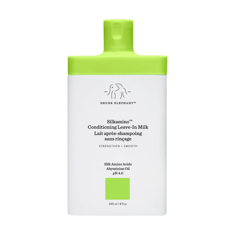 Drunk Elephant Silkamino Conditioning Leave-In Milk - 240 ml/8 fl oz - Silk Amino Acids - Clean Clinical - Cruelty-Free - Dermatologist-Tested - Free of Essential Oils, Silicones, and SLS - Image 1