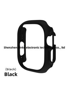 Generic Suitable For Apple S8 Generation Watch Ultra Hollow PC Oil Injection Frame Protective Cover 49mm In Stock-Color:Black-Appearance Size:49mm  - Image 1