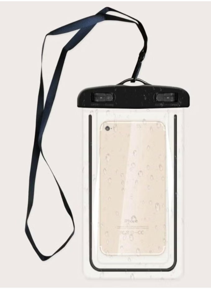 جراب حماية من الماء ، جراب جوال واقي من الماء مع تعليقة رقبة ، جراب حمايه للجوال في المسبح ، جراب ايفون يحميه من المويه ، جراب الجوال للسباحة ، عدد 1 جراب يحمي الجوال اثناء السباحة و البحر و الملاهي المائية و الغوص ، جراب للتصوير تحت الماء بنفسجي اللون، كيس عالي الجودة لحماية الجوالات تحت الماء ، جراب يمكن من خلاله استخدام الهاتف تحت المياه ، كفر مضاد للماء ، حقيبة حافظة تحت الماء بنفسجية اللون ، جراب للماء ، جراب مقاوم للماء ، غطاء الجوال تحت الماء ، جراب يحمي و يمنع وصول الماء للجوال ، غلاف حماية للايفون تحت الماء ، جراب حمايه من الماء مناسب للهواتف مثل ايفون و اندرويد و سامسونج و هواوي، جراب وتر بروف ، جراب وقاية من الماء للأجهزة الذكية -  لون اسود - Image 2