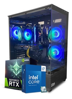 Truenort Quantum Edge All In One Bundle Gaming PC,  Intel Core i7-12700  Processor (CPU) | RTX 3050 8GB Graphics Card (GPU) | 16GB RAM Memory | 1TB SSD Storage | 24" FHD Monitor | Keyboard, Mouse & Headphone Set | Build In WiFi  | Windows 11 Pro | TrueNort RGB Gaming Case Black  - Image 2