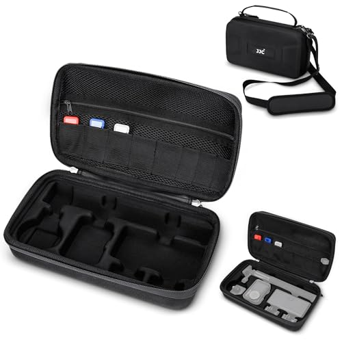 Kiorafoto Hard Shell Action 5 Pro Case,EVA Carrying Pouch Shoulder Bag for DJI Osmo Action 5 Pro/4/3 Adventure Combo,Waterproof Action 5Pro Accessories Storage Case with 3 MicroSD Card Cases for Travel - Image 1