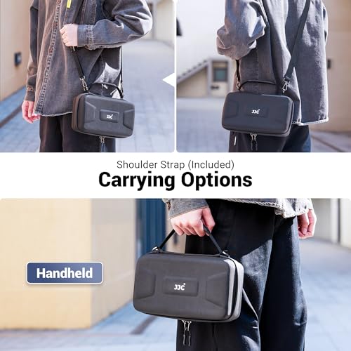 Kiorafoto Hard Shell Action 5 Pro Case,EVA Carrying Pouch Shoulder Bag for DJI Osmo Action 5 Pro/4/3 Adventure Combo,Waterproof Action 5Pro Accessories Storage Case with 3 MicroSD Card Cases for Travel - Image 4