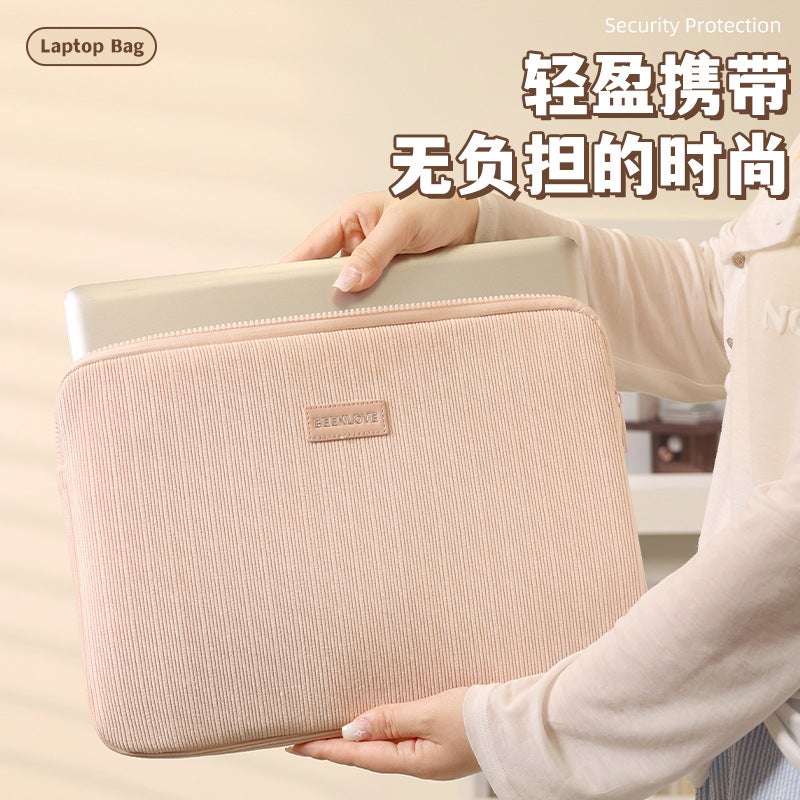 New Laptop Sleeve Notebook Protective Cover Velvet 14inch / 15.6inch Laptop Sleeve - Image 3