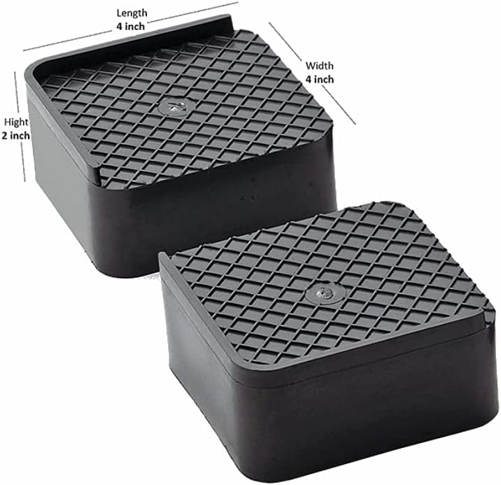 BUNVOX Fridge Stand Multipurpose Heavy Duty Stand for Washing Machine, Cupboard, Single Door, Double Door Refrigerator, Sofa Base Stand (Set of 8) - Image 4