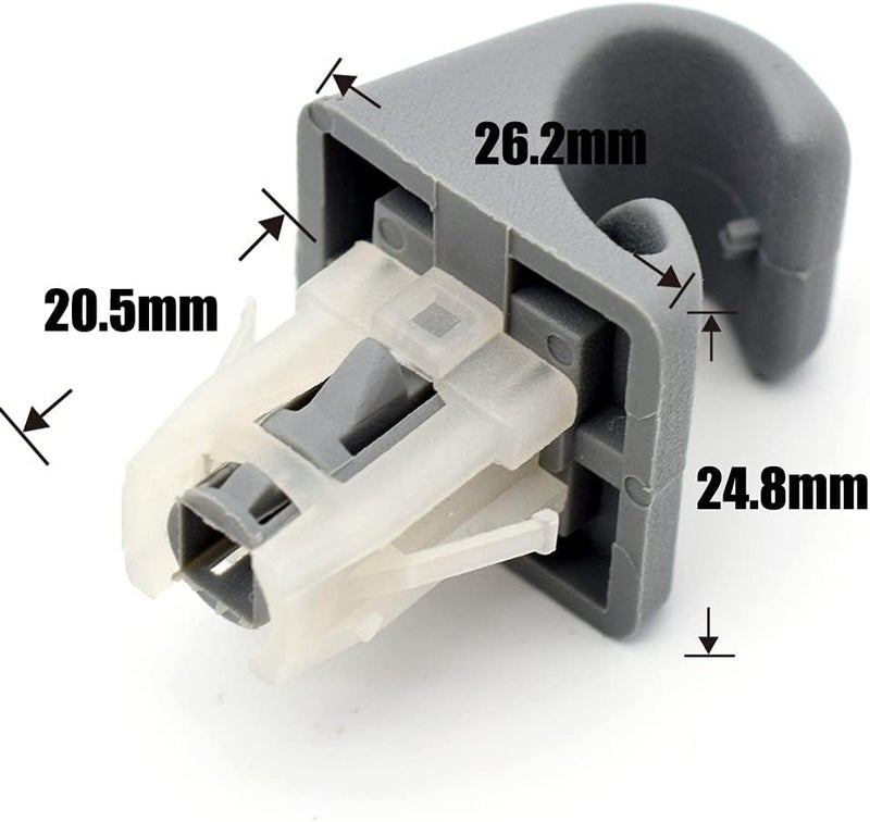 Vuzmode Gray Sun Visor Hook Clips for Toyota - Image 2