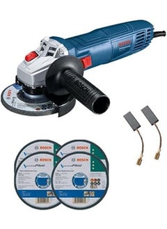 BOSCH Professional Angle Grinder GWS 700 + 4 Cutting disc + carbon brush  - Image 1