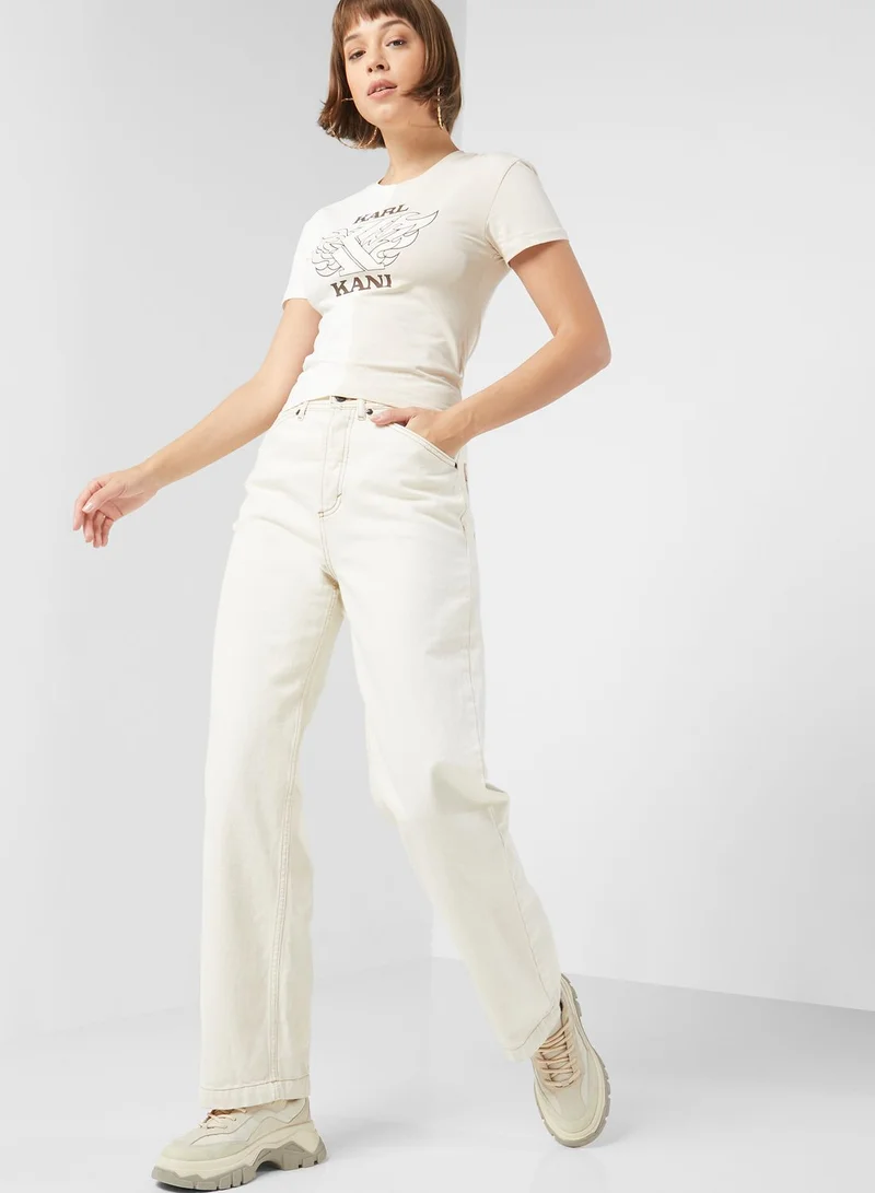 Karl Kani Retro Block Cropped T-Shirt