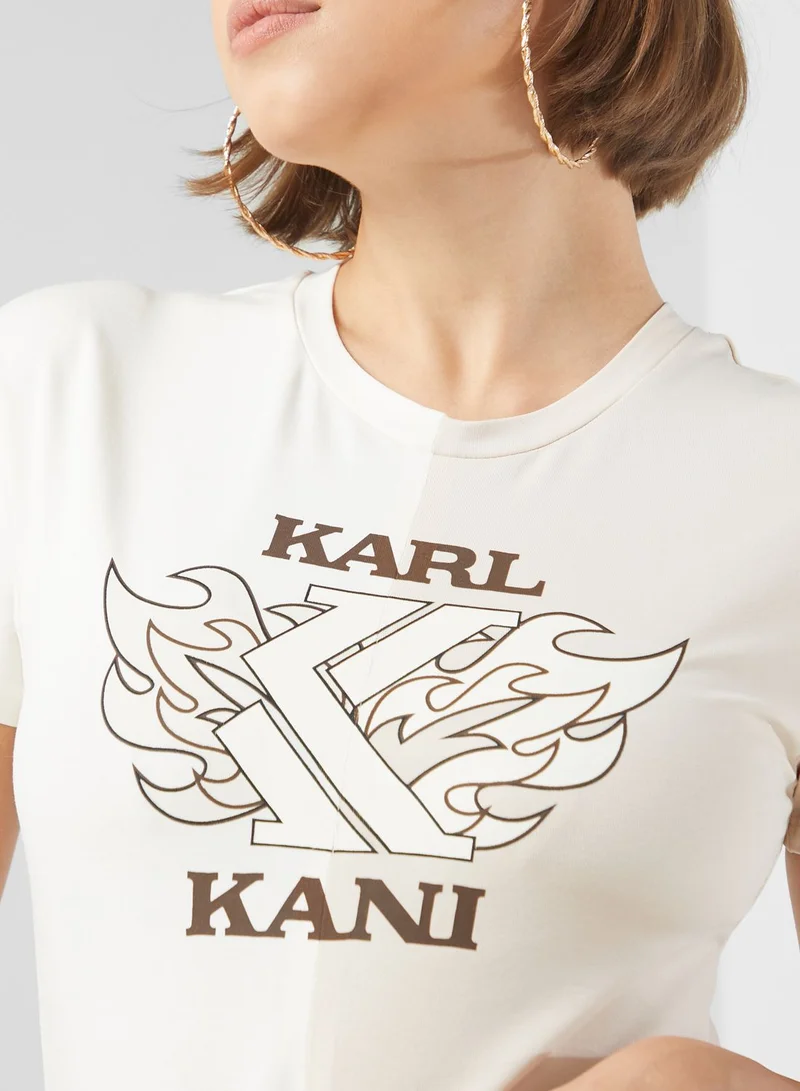 Karl Kani Retro Block Cropped T-Shirt