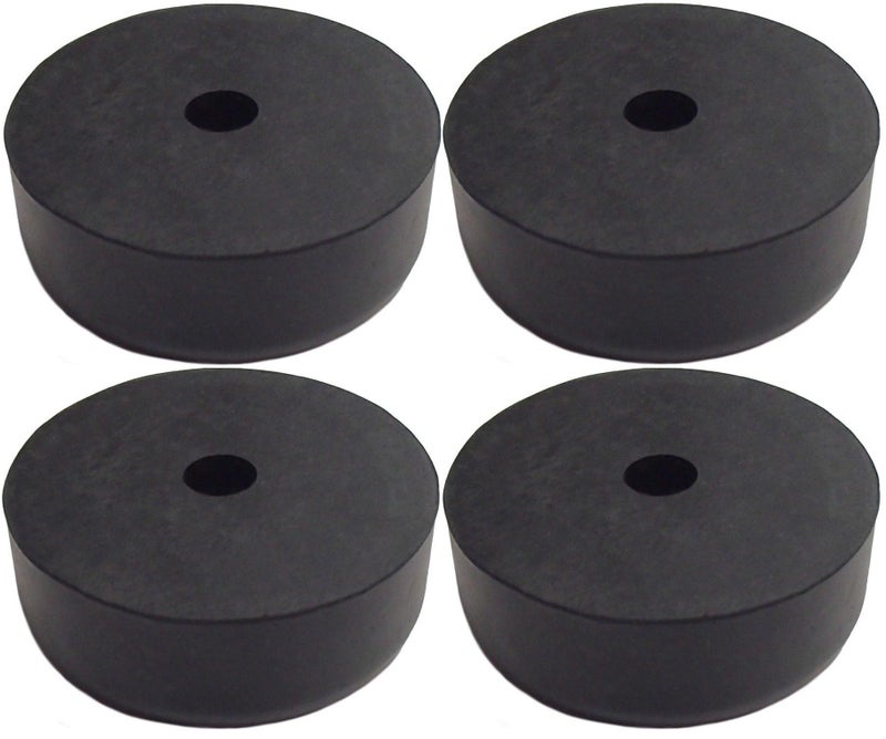 JQuad (4 Pack) 2.5" Trailer Ramp Door Bumper, Compatible with Truck Cargo Hatch - Round Rubber Bump Stops - Image 3