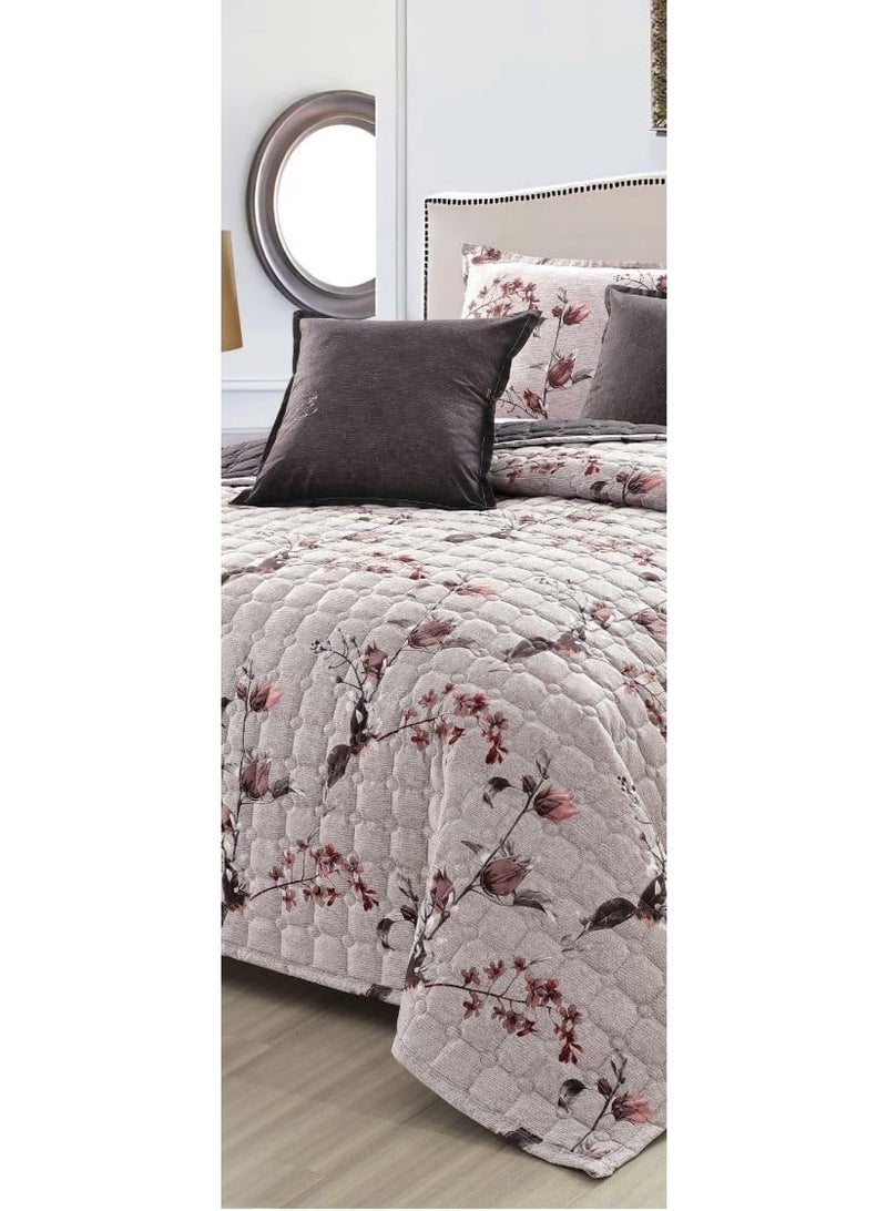 MingLi Floral compressed double quilt set, 6 pieces, size 230 * 250 cm - Image 3