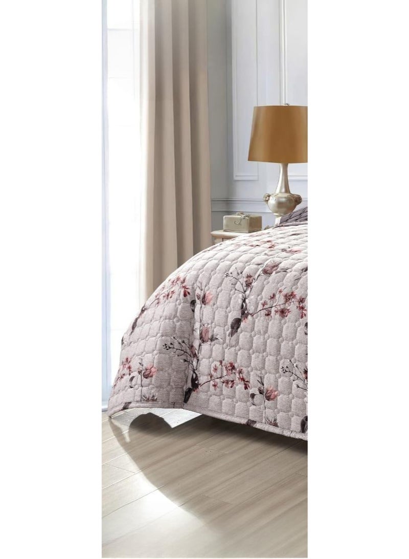 MingLi Floral compressed double quilt set, 6 pieces, size 230 * 250 cm - Image 2