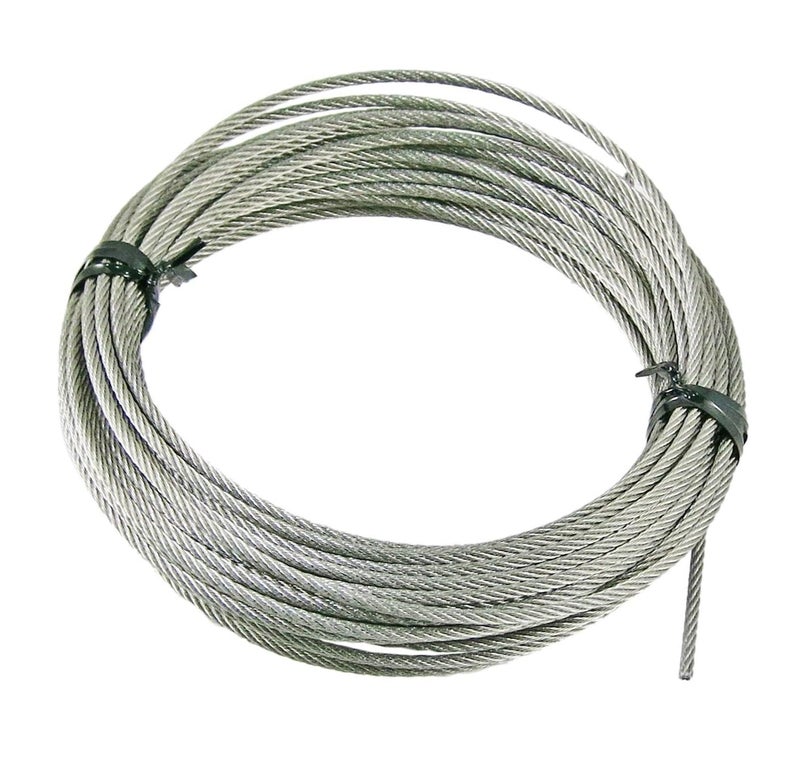 Sparesdeal Stainless Steel Wire Rope Cable for Hoisting (5MM Diameter, 20 Mtrs Length) - Image 1