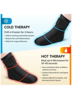 FLOWING Single Pack Cold Therapy Sock Foot Ice Pack Nerve Sock for Foot Pain Relief Cooling Sock for Unisex Ice Sock for Plantar Fasciitis Arthritis Foot Care  - Image 4