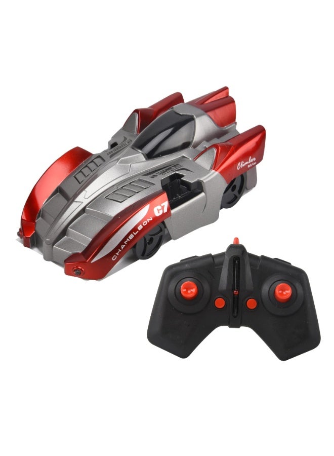 TOY GARDEN RC Wall Climbing Car 2.4GHz with LED Lights & 360° Stunt Rotation | Drives on Floors & Vertical Surfaces | USB Rechargeable Remote Control Toy Vehicle for Kids