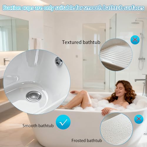 Topfurn Spa Bubble Bath Mat with Remote,6-Speed Adjustable Bubbles & Non-Slip Suction Cups,Full Body Waterproof Bubble Mat for Bathtub to Relieve Muscle Fatigue, Stress & Improve Circulation - Image 3
