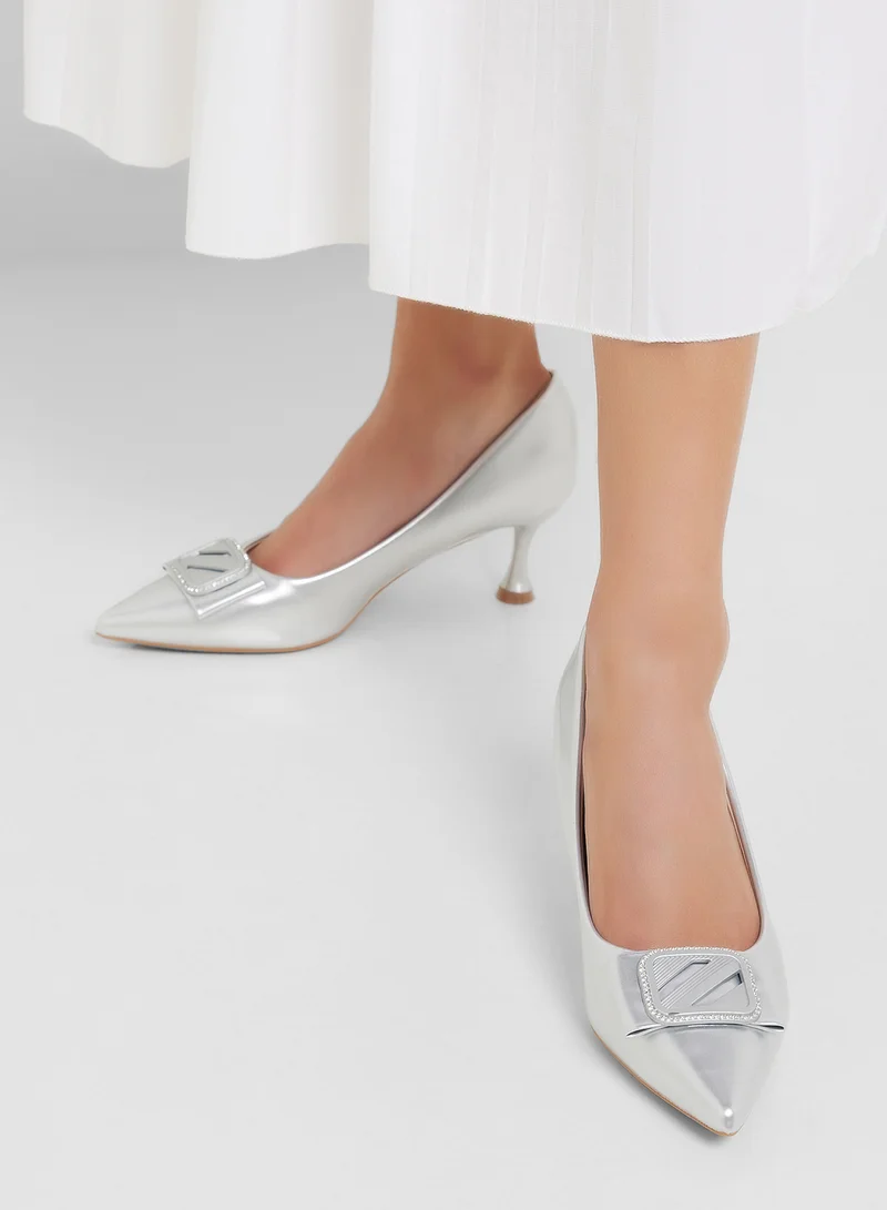 SD.Felano Mid Heeled Pointed Pump