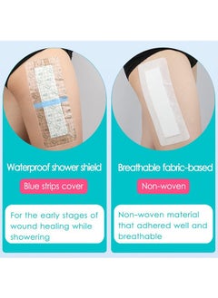 Ant 10Pcs Adhesive Island Wound Dressings, Breathable Bordered Gauze, Bandage Patches with Non-Stick Pad for Knee Hip Replacement Arm Leg Abdominal Back Incision Cuts Injury, 4"x10"  - Image 4