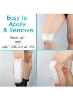 Ant 10Pcs Adhesive Island Wound Dressings, Breathable Bordered Gauze, Bandage Patches with Non-Stick Pad for Knee Hip Replacement Arm Leg Abdominal Back Incision Cuts Injury, 4"x10"  - Image 3
