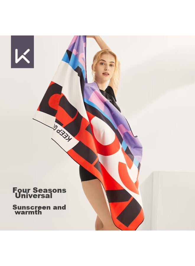 Keep Swimming Towel For Men And Women, Portable Quick-drying Bath Towel For Hot Springs, Summer Sports Fitness Absorbent Towel, Children's Beach Towel - Image 2