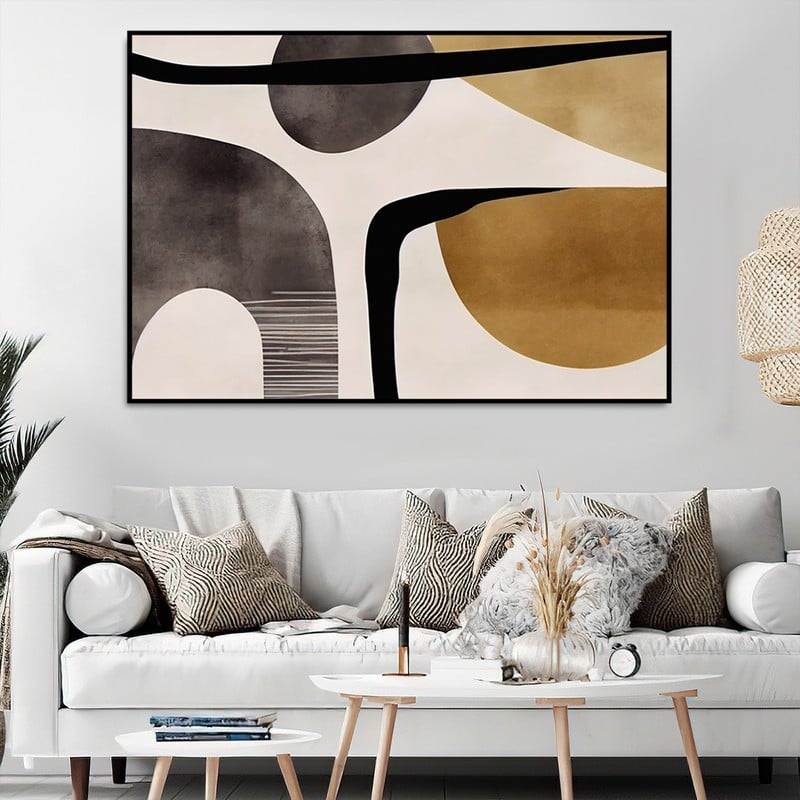 Marktna One piece of a Bohemian art canvas print with a hollow frame, measuring (60×40). - Image 3