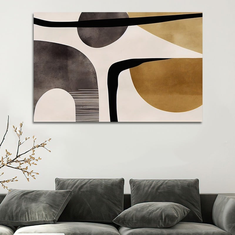 Marktna One piece of a Bohemian art canvas print with a hollow frame, measuring (60×40). - Image 1