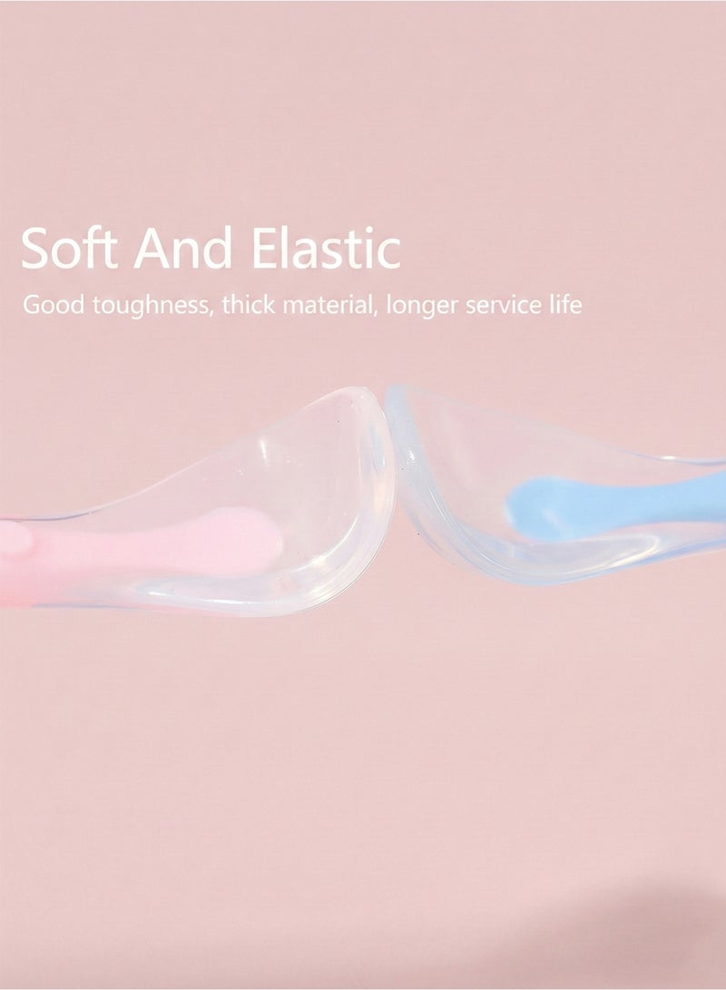 YOONISPRO 4-Piece Baby Feeding Training Spoon, Tip Silicone Spoon Helps Babies In Stage 1 Led Weaning Suitable For Newborn Training Spoon BPA-Free - Image 5